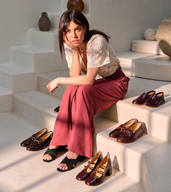 Mocassin blanc femme