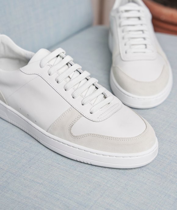 basket cuir blanc