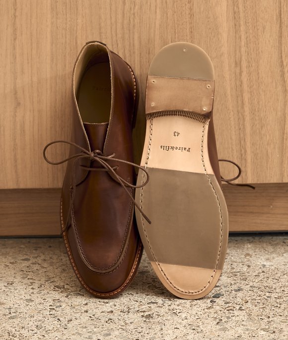 mocassins lacets cuir cognac