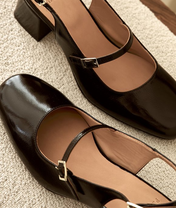 sandales cuir marron