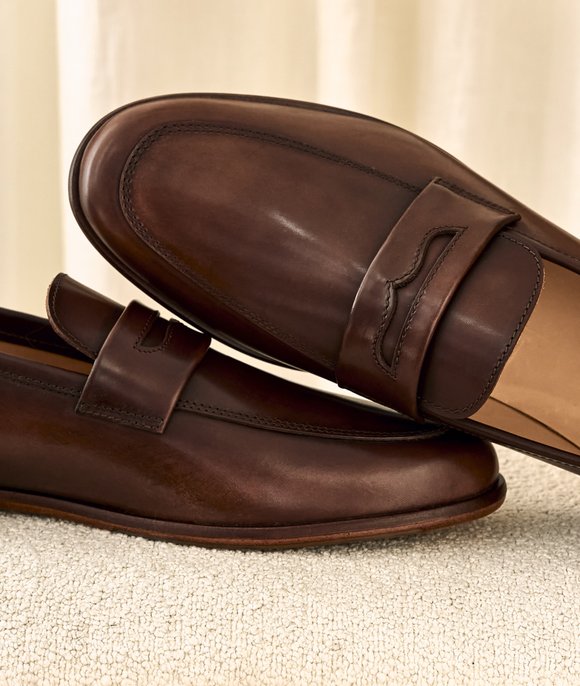 mocassin en cuir patiné Paire et fils