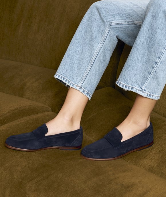 mocassin bleu marine