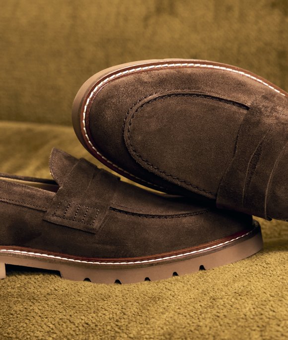 mocassin velours femme