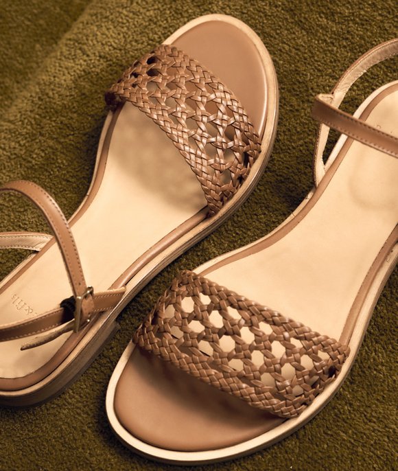 sandales ouvertes cuir femme