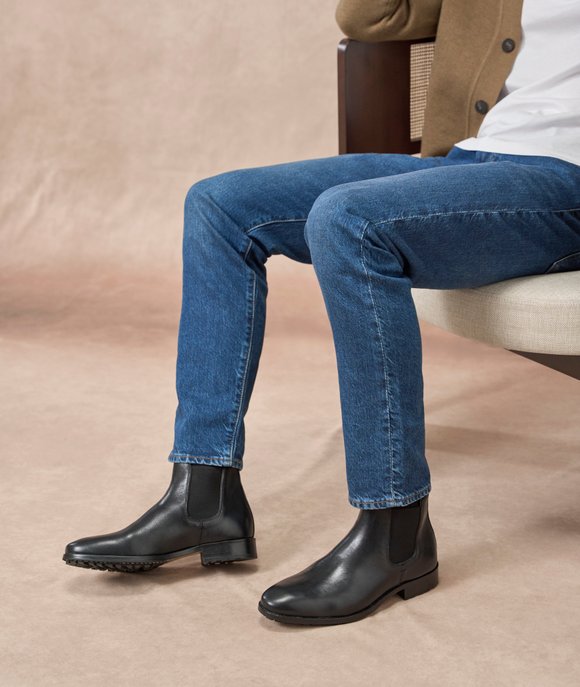 chelsea boots cuir noir