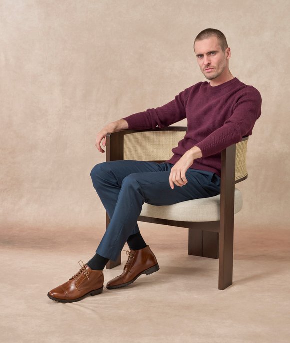 desert boots cuir cognac