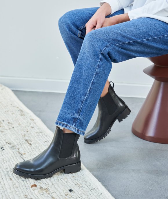 chelsea boots cuir noir