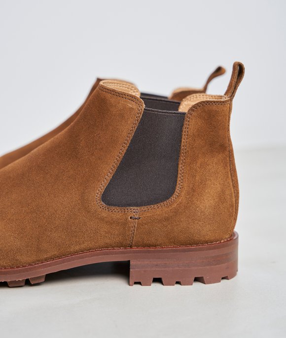boots daim homme