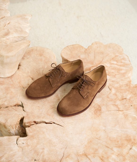 derbies daim marron homme