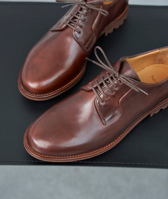 derbies cuir marron