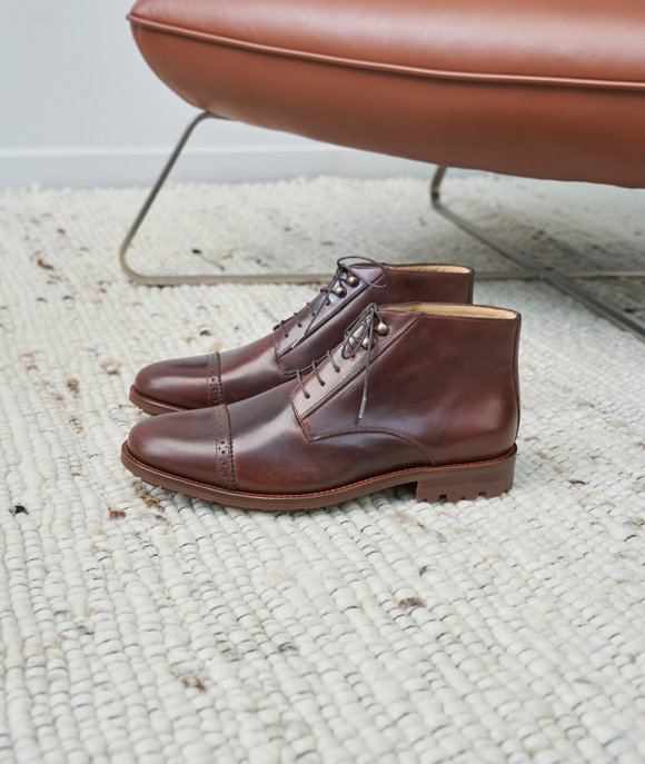desert boots cuir marron