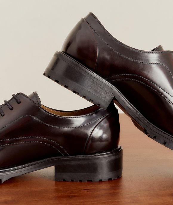 derbies cuir femme classiques
