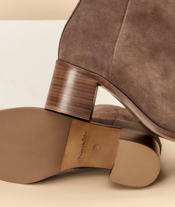 bottines daim femme