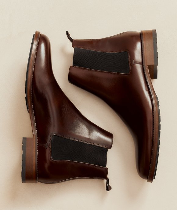 chelsea boots cognac homme