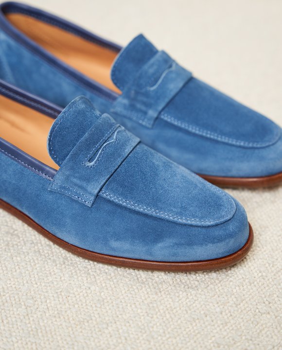 suede loafers