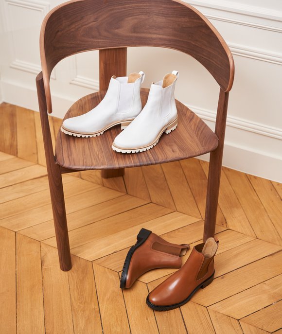 Chelsea boots daim femme