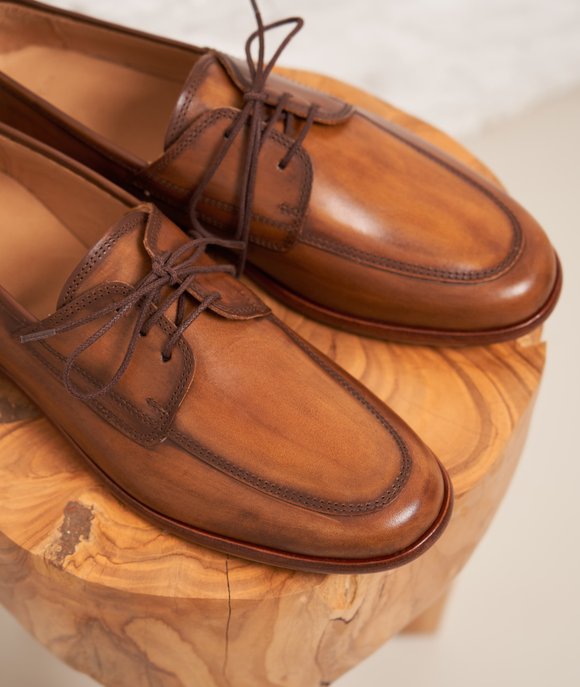 Mocassin cuir cognac homme Paire et fils