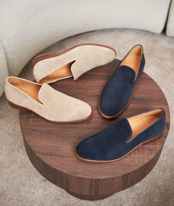 men loafers in suede