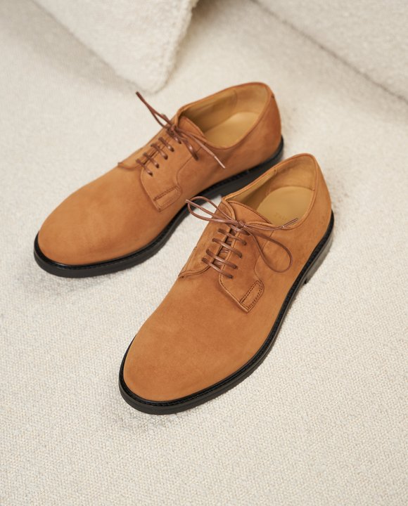 derbies marron homme
