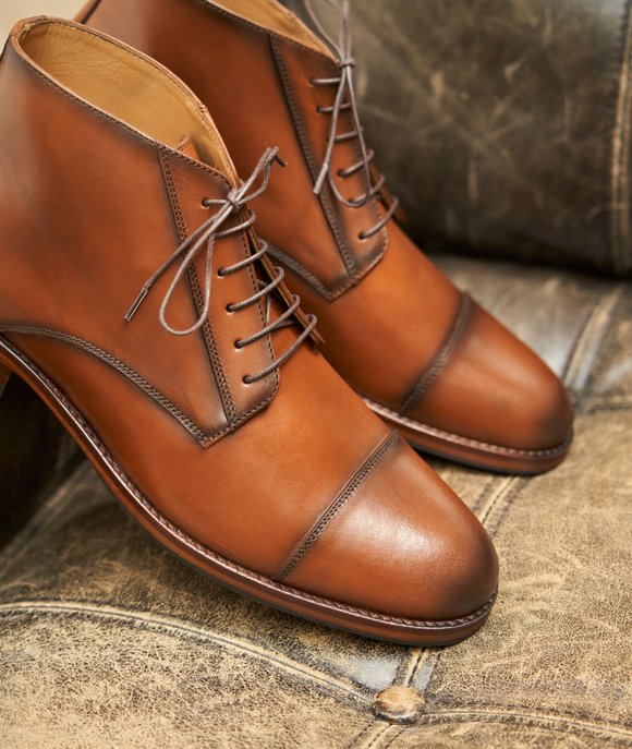 cognac desert boots for men