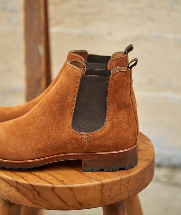 Chelsea boots en daim homme