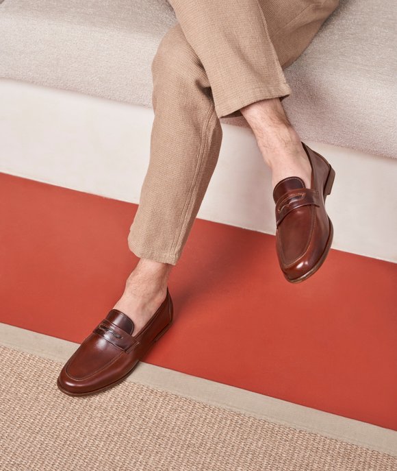 chaussure mariage homme cuir patiné