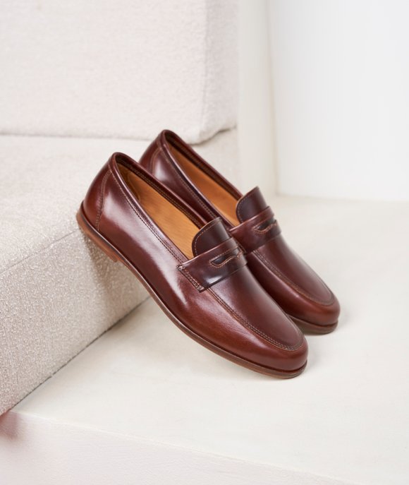 mocassin en cuir patiné Paire et fils