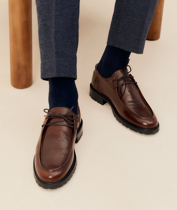 derbies cuir lisse
