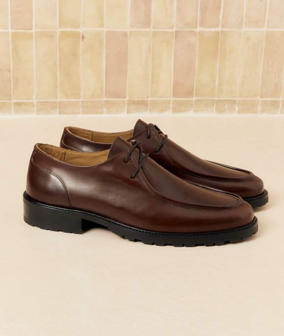 derbies homme cuir marron
