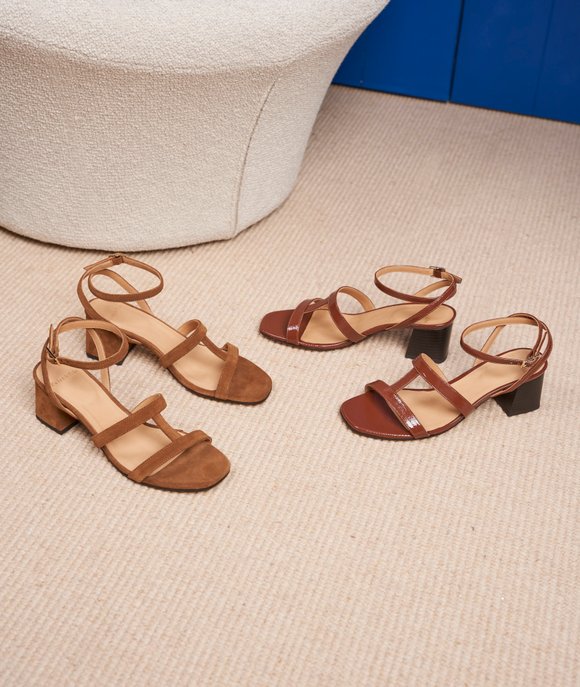 sandales femme cuir Paire et fils