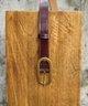 Ceinture cuir bordeaux