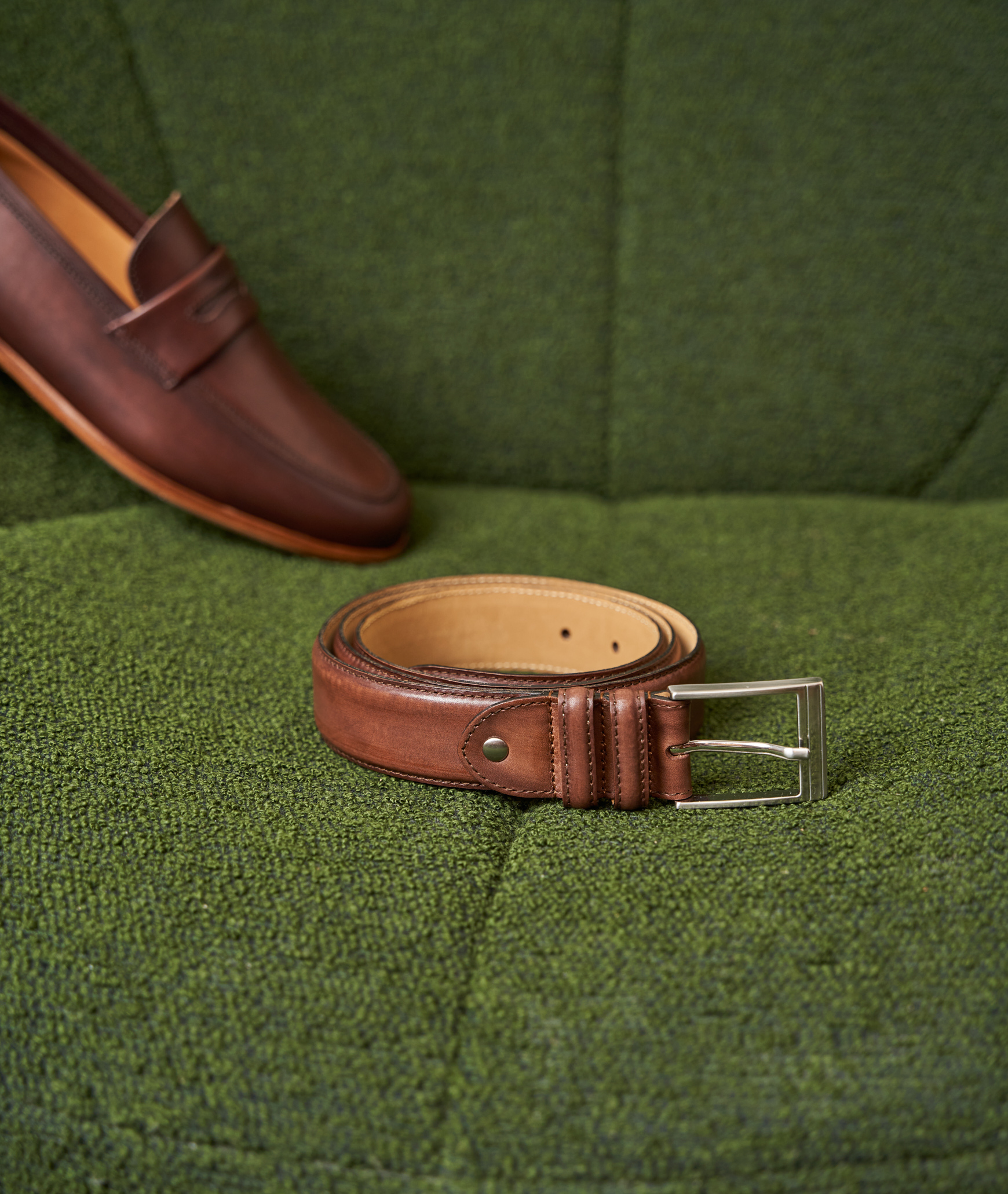Overhil1s Ceinture Homme, Ceinture de Pantalon en Cuir uni